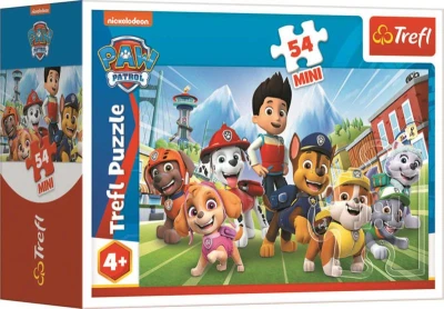 Trefl PUZZLE Tlapková patrola Spoločné dobrodružstvá mini 20x13cm 54 dielikov 4 druhy