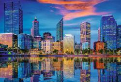 Trefl PUZZLE UFT Prémiové Odraz města Perth 85x85cm 1500 dílků skládačka