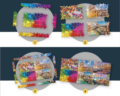 Trefl PUZZLE UFT Prémiové Odraz města Perth 85x85cm 1500 dílků skládačka