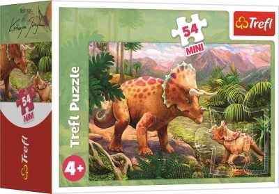 Trefl PUZZLE Úžasní dinosauři mini 20x13cm skládačka 54 dílků 4 druhy