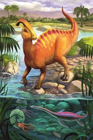 Trefl PUZZLE Úžasní dinosauři mini 20x13cm skládačka 54 dílků 4 druhy