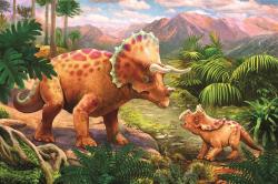 Trefl PUZZLE Úžasní dinosauři mini 20x13cm skládačka 54 dílků 4 druhy
