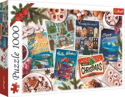 Trefl PUZZLE Vzpomínky na zimu 68x48cm skládačka 1000 dílků