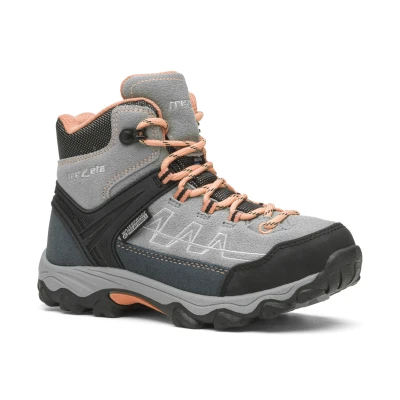Trezeta Storm Wp Kid Grey/Peach dětské turistické boty