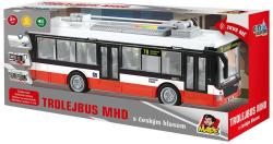 Trolejbus MHD český na setrvačník hlásí stanice na baterie Světlo Zvuk CZ
