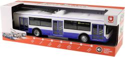 Trolejbus MHD modrý zpětný chod hlásí stanice na baterie Světlo Zvuk CZ