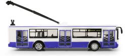 Trolejbus MHD modrý zpětný chod hlásí stanice na baterie Světlo Zvuk CZ