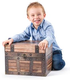 Truhla plná hraček Oliver dětské hračky pro kluky velká sada mix 6ks