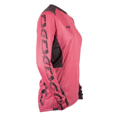 TSG Race Jersey Dusty Cedar Black dámský cyklistický dres s dlouhým rukávem