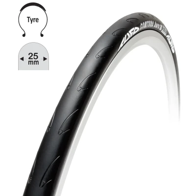 TUFO Plášť Comtura Aero 25 700x25C, kevlar, černý