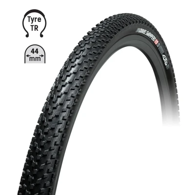 TUFO Plášť Gravel SWAMPERO 700x44C, bezduš. črn