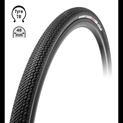 TUFO Plášť Gravel THUNDERO 700x48C, bezduš. črn