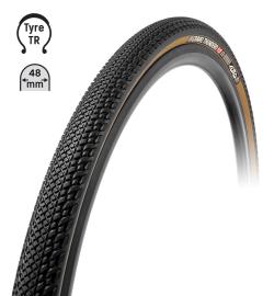 TUFO Plášť Gravel THUNDERO 700x48C, bezduš.črn/béž TUFO Plášť Gravel THUNDERO 700x48C, bezduš.črn/béž