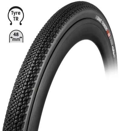 TUFO Plášť Gravel THUNDERO HD 700x48C, bezduš. črn