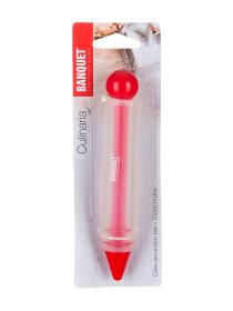Tužka zdobící 14cm CULINARIA Red silikon/PP