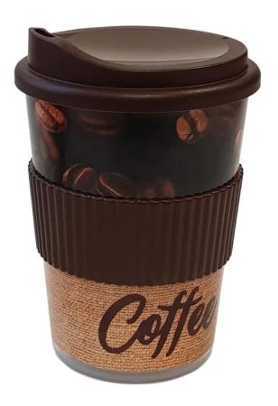 Tvar Pardubice Kelímek s pítkem 0,25l, s manžetou, PH EKOLINE COFFEE