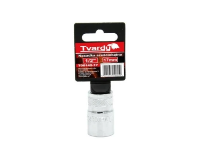 TVARDY Hlavice nástrčná 1/2" 17 mm TVARDY Hlavice nástrčná 1/2" 17 mm