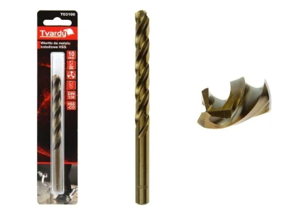 TVARDY HSS M35 10 mm vrták z kobaltového kovu TVARDY HSS M35 10 mm vrták z kobaltového kovu