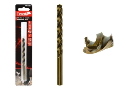 TVARDY HSS M35 8 mm vrták z kobaltového kovu TVARDY HSS M35 8 mm vrták z kobaltového kovu