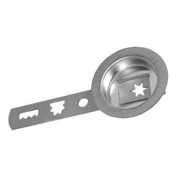 Tvořítko na cukroví č.8 pr.6,5cm pocín. s táhlem Tvořítko na cukroví č.8 pr.6,5cm pocín. s táhlem