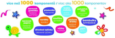 Tvořivá dětská sada Created velký kreativní box 1000 dílků +