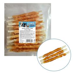 Tyčinka buvolí obalená kuřecím masem JUKO Snacks 12,5 cm (30 ks) Tyčinka buvolí obalená kuřecím masem JUKO Snacks 12,5 cm (30 ks)