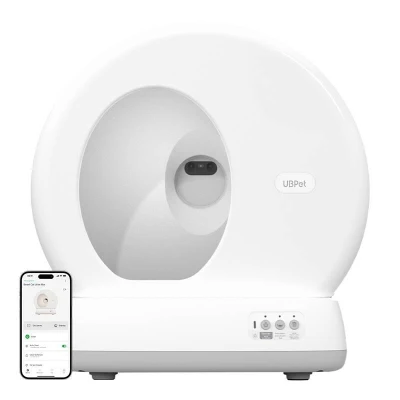 UBPet C10 Pro bílý inteligentní samočisticí kočičí záchod s kamerou