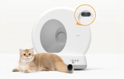 UBPet C10 Pro bílý inteligentní samočisticí kočičí záchod s kamerou