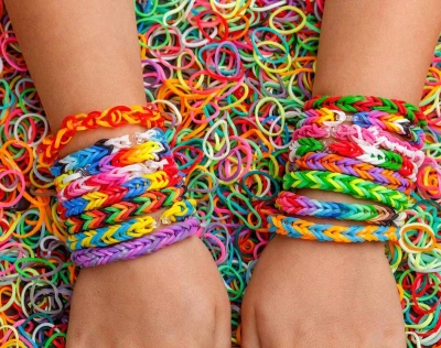 UDĚLEJ SI NÁRAMEK Gumičky LOOM BANDS 3000ks set s doplňky velký box