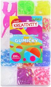 UDĚLEJ SI NÁRAMEK Gumičky LOOM BANDS 390ks set s doplňky v boxu UDĚLEJ SI NÁRAMEK Gumičky LOOM BANDS 390ks set s doplňky v boxu