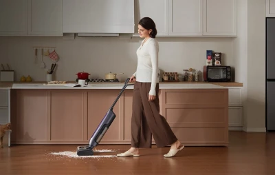 Ultenic AC1 Triflex tmavě fialový bezdrátový tyčový vysavač s mopováním