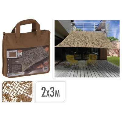 Ultra Clean Stínicí plachta kamufláž 2 x 3 m béžová