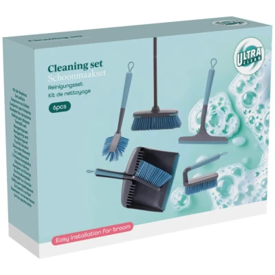 Ultra Clean Úklidová sada 6 ks modrošedá