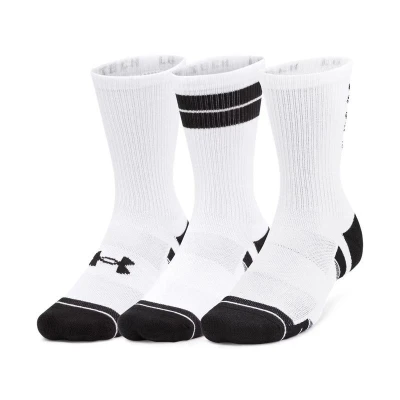 Under Armour 3 PACK-UA Perf Tech Nov Crew-WHT ponožky