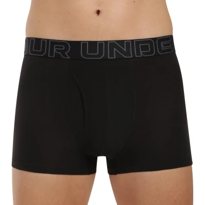 Under Armour 3 PACK-UA PERFORMANCE COTTON - PRINT 3 inch-GRN pánské boxerky