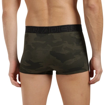 Under Armour 3 PACK-UA PERFORMANCE COTTON - PRINT 3 inch-GRN pánské boxerky