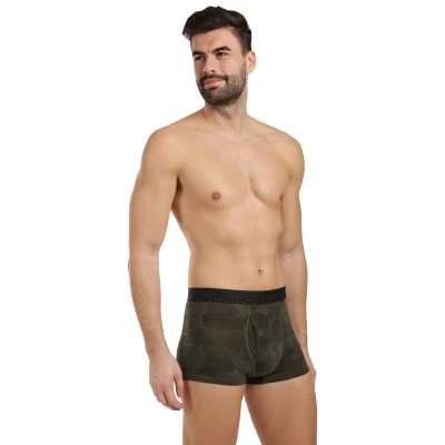 Under Armour 3 PACK-UA PERFORMANCE COTTON - PRINT 3 inch-GRN pánské boxerky