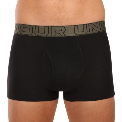 Under Armour 3 PACK-UA PERFORMANCE COTTON - SOLID 3 inch-BLK pánské boxerky
