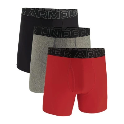 Under Armour 3 PACK-UA PERFORMANCE TECH- SOLID 6in-MRN pánské boxerky