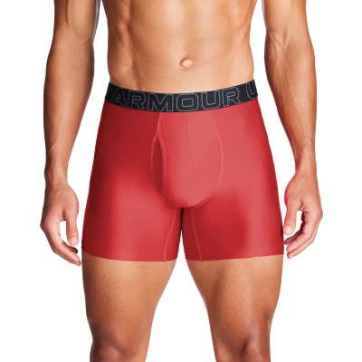 Under Armour 3 PACK-UA PERFORMANCE TECH- SOLID 6in-MRN pánské boxerky