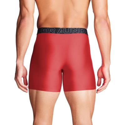 Under Armour 3 PACK-UA PERFORMANCE TECH- SOLID 6in-MRN pánské boxerky