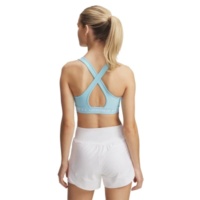 Under Armour Crossback Mid Bra-BLU dámská sportovní podprsenka