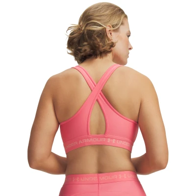 Under Armour Crossback Mid Bra-PNK dámská sportovní podprsenka