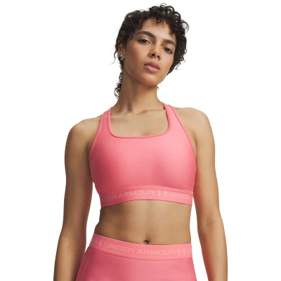 Under Armour Crossback Mid Bra-PNK dámská sportovní podprsenka