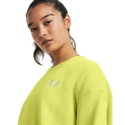 Under Armour Essential Fleece OS Crew-YLW dámská mikina