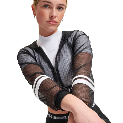 Under Armour HeatGear Mesh FZ-BLK dámská bunda