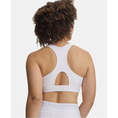 Under Armour HeatGear Mid-WHT sportovní podprsenka
