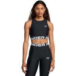 Under Armour HeatGear Rib Tank-BLK 2025 dámsky športový top Under Armour HeatGear Rib Tank-BLK 2025 dámsky športový top