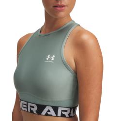 Under Armour HeatGear Rib Tank-GRN 2025 dámský sportovní top