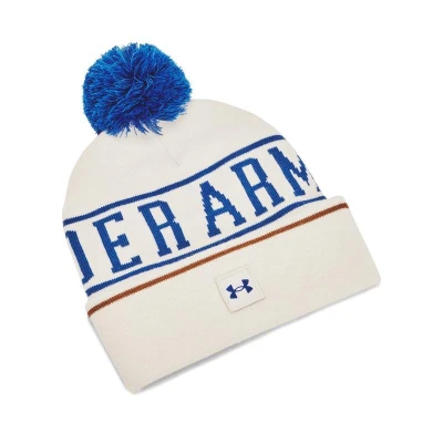 Under Armour M Halftime Pom Beanie-WHT 110 pánská zimní čepice